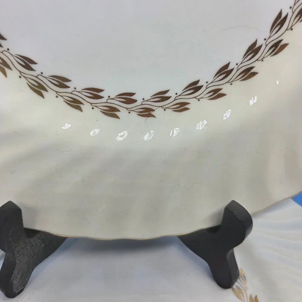 Minton Cheviot Gold Laurel Wreath Set Of 3 Unused 10 1/2
